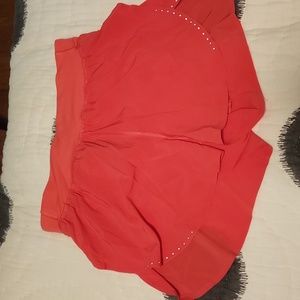 Lululemon fast and free 3"" hot pink shorts